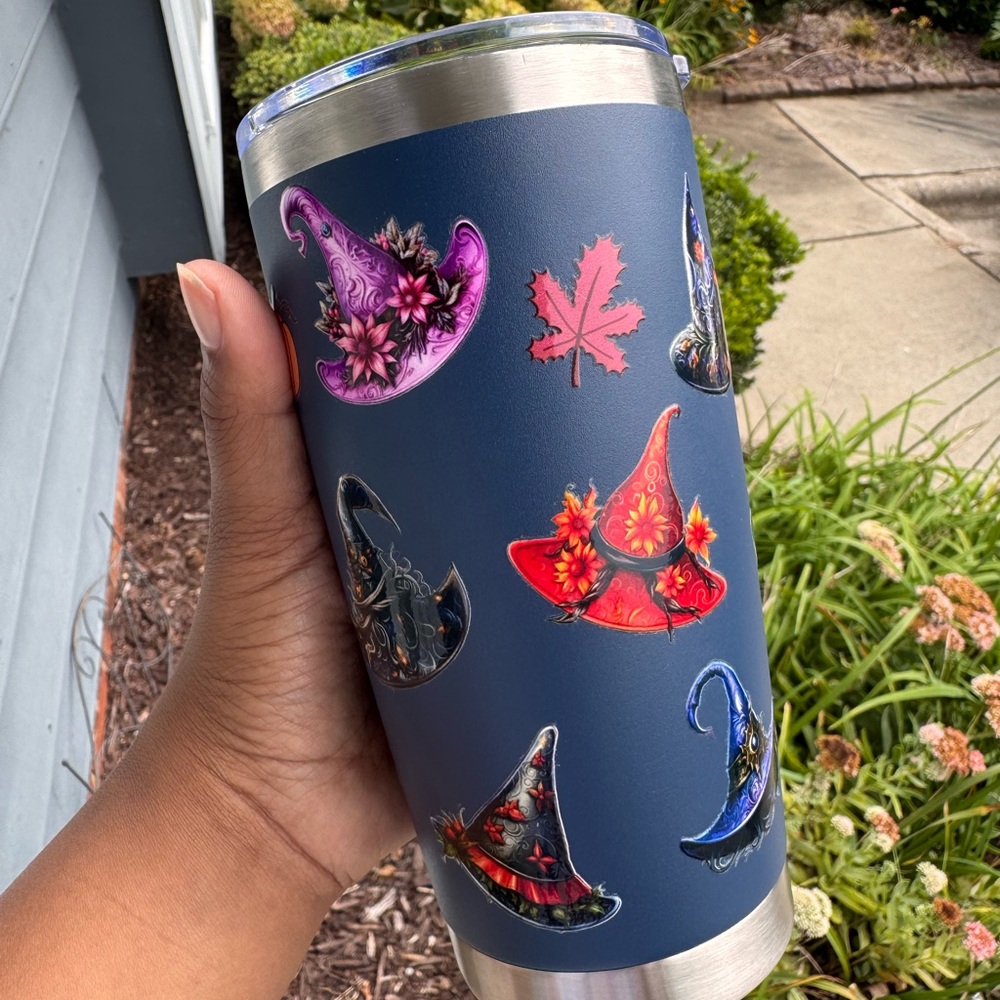 Colorful Witch Hat Tumbler